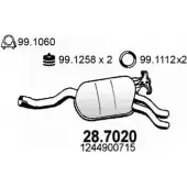Глушитель ASSO 2405976 28.7020 SOKS9 U