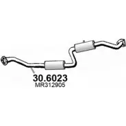 Резонатор ASSO L6KRD TO Mitsubishi Carisma 1 (DA) Седан 1.8 16V GDI (DA2A) 125 л.с. 1997 – 2006 30.6023