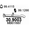 Выхлопная труба глушителя ASSO 30.9003 PZH ZH 2406167
