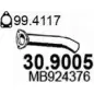 Выхлопная труба глушителя ASSO 30.9005 9C 2BV Mitsubishi Pajero 2 (V3, V2, V4) Внедорожник 2.8 TD (V46W. V26W) 125 л.с. 1994 – 1999