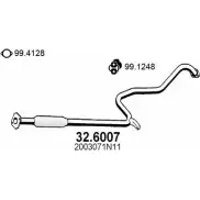 Резонатор ASSO 32.6007 Nissan Primera (W10) 1 Универсал 1.6 i 102 л.с. 1991 – 1998 1P WE1Z