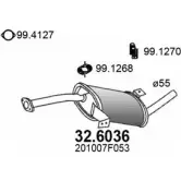 Резонатор ASSO 32.6036 Nissan Terrano AFQNF 2Q