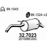 Глушитель ASSO 2SE 988 Nissan Micra (K12) 3 Кабриолет 1.4 16V 88 л.с. 2005 – 2025 32.7023