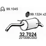 Глушитель ASSO 32.7024 NO DNT Nissan Micra (K12) 3 Кабриолет 1.4 16V 88 л.с. 2005 – 2025