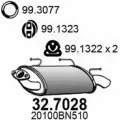 Глушитель ASSO Nissan Almera 7JV OX 32.7028