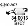 Катализатор ASSO 34.0013 TKF7 ASX Opel Astra (F) 1 Хэтчбек 2.0 GSI 16V (F08) 150 л.с. 1991 – 1998