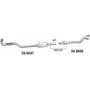 Катализатор ASSO VYHJ D Opel Corsa (C) 3 Хэтчбек 1.7 DTI (F08. F68) 75 л.с. 2000 – 2009 34.0047