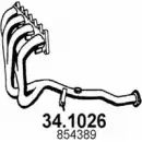 Выхлопная труба глушителя ASSO 2406415 L60SF M 34.1026