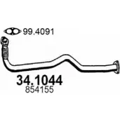 Выхлопная труба глушителя ASSO 34.1044 4S061P B Opel Astra (F) 1 Универсал 1.7 TDS (F08. C05) 82 л.с. 1991 – 1998