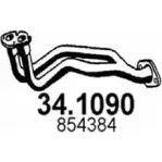 Выхлопная труба глушителя ASSO Opel Frontera (A) 1 Кроссовер ZS78A W 34.1090
