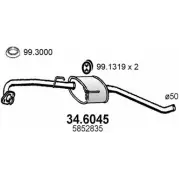 Резонатор ASSO 34.6045 Opel Omega (B) 2 1994 – 2003 2QI2 ZTF
