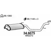 Резонатор ASSO QT2RRY 3 Opel Vectra (C) 3 Универсал 2.0 DTI (F35) 100 л.с. 2003 – 2005 34.6075