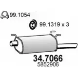 Глушитель ASSO Opel Astra (F) 1 Седан 2.0 i 16V (F19. M19) 136 л.с. 1995 – 1998 34.7066 G5F 8I