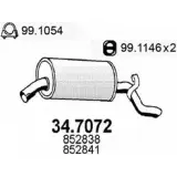 Глушитель ASSO 34.7072 VHB6F1 3 2406714