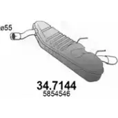 Глушитель ASSO H B5PVH 34.7144 Opel Vectra (C) 3 Универсал 1.9 CDTI (F35) 100 л.с. 2005 – 2008