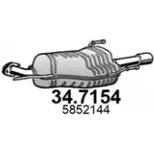 Глушитель ASSO LDT CQ6B 34.7154 Opel Astra (G) 2 Купе