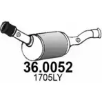 Катализатор ASSO T 0MQJQ Peugeot 406 1 (8B) Седан 2.0 16V 136 л.с. 2000 – 2004 36.0052