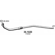 Выхлопная труба глушителя ASSO GP C9E6 2406859 36.1020