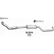 Предглушитель ASSO 36.2014 Q28S W 2406897