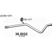 Выхлопная труба глушителя ASSO I1I6S WV 36.5022 Peugeot 307 1 (3AC, PF2) Хэтчбек 2.0 HDi 135 136 л.с. 2003 – 2024