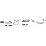 Резонатор ASSO LK3 L6G Peugeot 206 1 (2EK) Универсал 1.4 16V 88 л.с. 2003 – 2025 36.6044