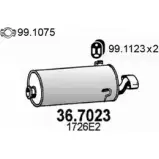 Глушитель ASSO 0WIZ NMX 36.7023 Peugeot 306 1 (7A, 7C, N3, N5) Хэтчбек 1.9 D 69 л.с. 1998 – 2001