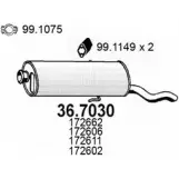 Глушитель ASSO 36.7030 H3HIK GT 2407034