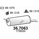 Глушитель ASSO Peugeot 307 1 (3E, PF2) Универсал Break 1.4 HDi 68 л.с. 2002 – 2005 36.7063 UT VIST6