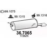 Глушитель ASSO Peugeot 307 1 (3AC, PF2) Хэтчбек 2.0 HDi 135 136 л.с. 2003 – 2024 ZE WPKX 36.7065