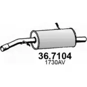 Глушитель ASSO 36.7104 Peugeot 207 1 (WA, WC, PF1) Хэтчбек 1.4 75 л.с. 2008 – наст. время H AV9F
