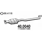Катализатор ASSO 40.0040 EHW OF5 Renault Laguna (B56) 1 Хэтчбек 2.2 dT (B569) 113 л.с. 1996 – 2001