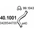 Выхлопная труба глушителя ASSO 40.1001 2407162 OKI PSER