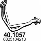 Выхлопная труба глушителя ASSO 40.1057 5F0 CG5 2407212