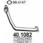 Выхлопная труба глушителя ASSO Renault Laguna (B56) 1 Хэтчбек 1.9 dTi (B56J) 98 л.с. 1997 – 2001 40.1082 6 8RTI