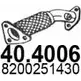 Выхлопная труба глушителя ASSO 40.4006 9YG KNS 2407276