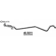 Выхлопная труба глушителя ASSO N O3ARBS 40.5011 Renault Laguna (KG) 2 Универсал 2.0 dCi (KG1T) 150 л.с. 2005 – 2006