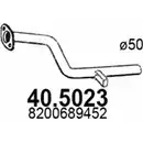 Выхлопная труба глушителя ASSO 40.5023 X3 E1MD 2407295