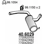 Резонатор ASSO 40.6029 Renault Laguna (K56) 1 Универсал 2.0 114 л.с. 1998 – 2001 E3 50P