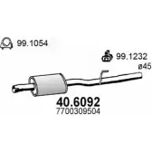 Резонатор ASSO ZTG DI 40.6092 Renault Kangoo (KC) 1 Минивэн 1.2 (KC0A. KC0K. KC0F. KC01) 58 л.с. 1997 – 2024