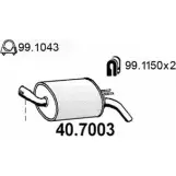 Глушитель ASSO 40.7003 2407420 PNME ICB