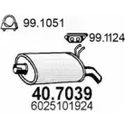 Глушитель ASSO 40.7039 2 JZM7 2407452