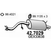 Глушитель ASSO 2407631 8W M0BA 42.7029