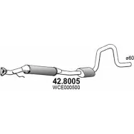 Глушитель ASSO 42.8005 UGRX R Land Rover Freelander 1 (L314) Внедорожник 2.5 V6 4x4 177 л.с. 2000 – 2006