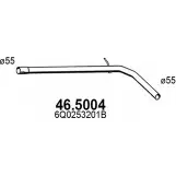 Выхлопная труба глушителя ASSO 2407769 46.5004 S MH9S7T