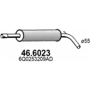 Резонатор ASSO X 75EH Seat Cordoba (6L2) 2 Седан 1.9 TDI 131 л.с. 2002 – 2009 46.6023