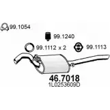 Глушитель ASSO Seat Toledo (1L) 1 1991 – 1998 46.7018 XQ 8E479
