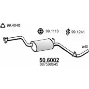 Резонатор ASSO 50.6002 Skoda Felicia (6UF, 6U7) 1 Пикап 1.3 68 л.с. 1997 – 2002 IK DHG