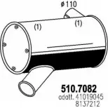 Глушитель ASSO RA3WB J 2408666 510.7082