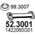 Выхлопная труба глушителя ASSO 52.3001 2409264 GP KN579