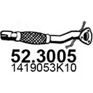 Выхлопная труба глушителя ASSO 883 3V9 Suzuki Swift 52.3005